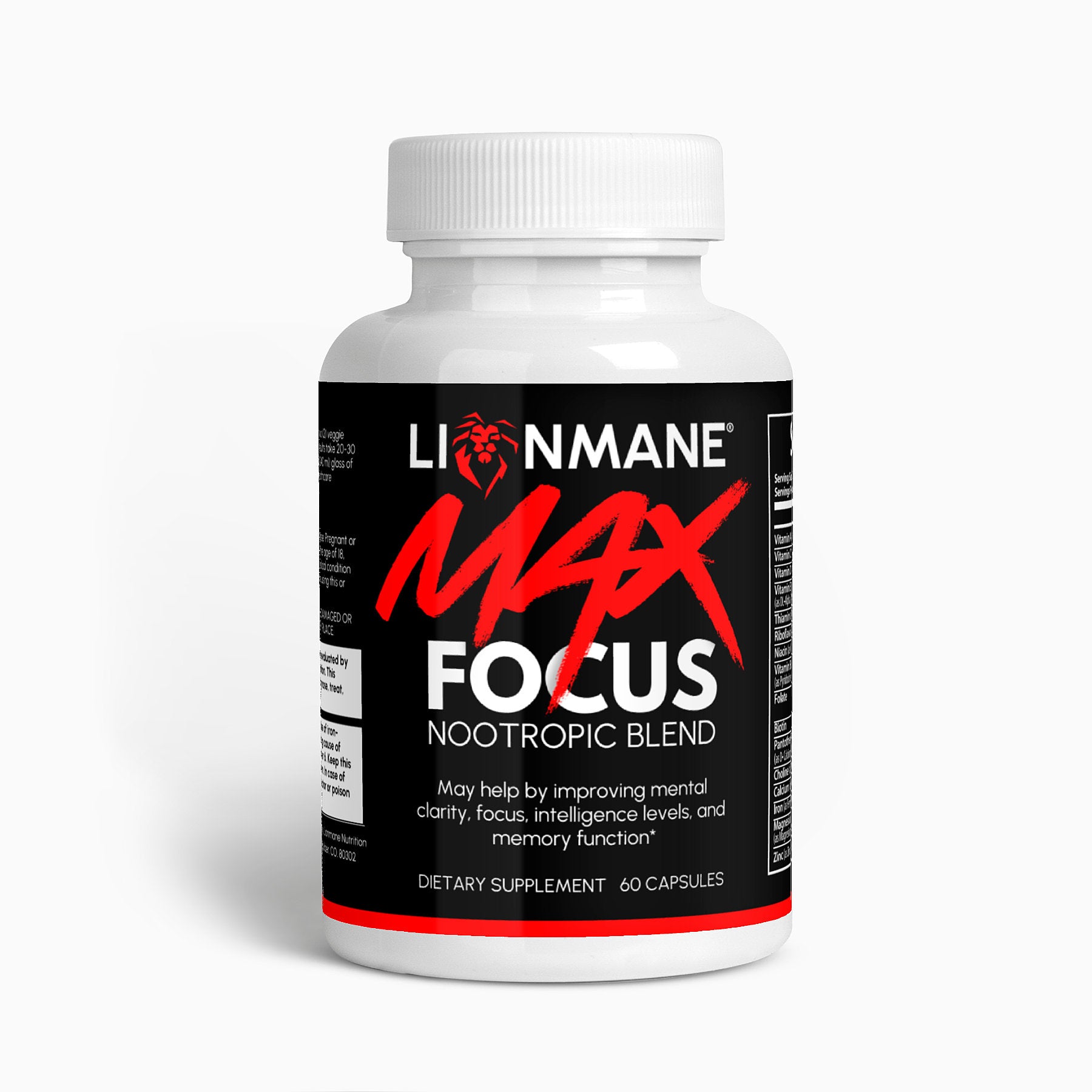 Lionmane MAX Focus (Nootropic Formula)