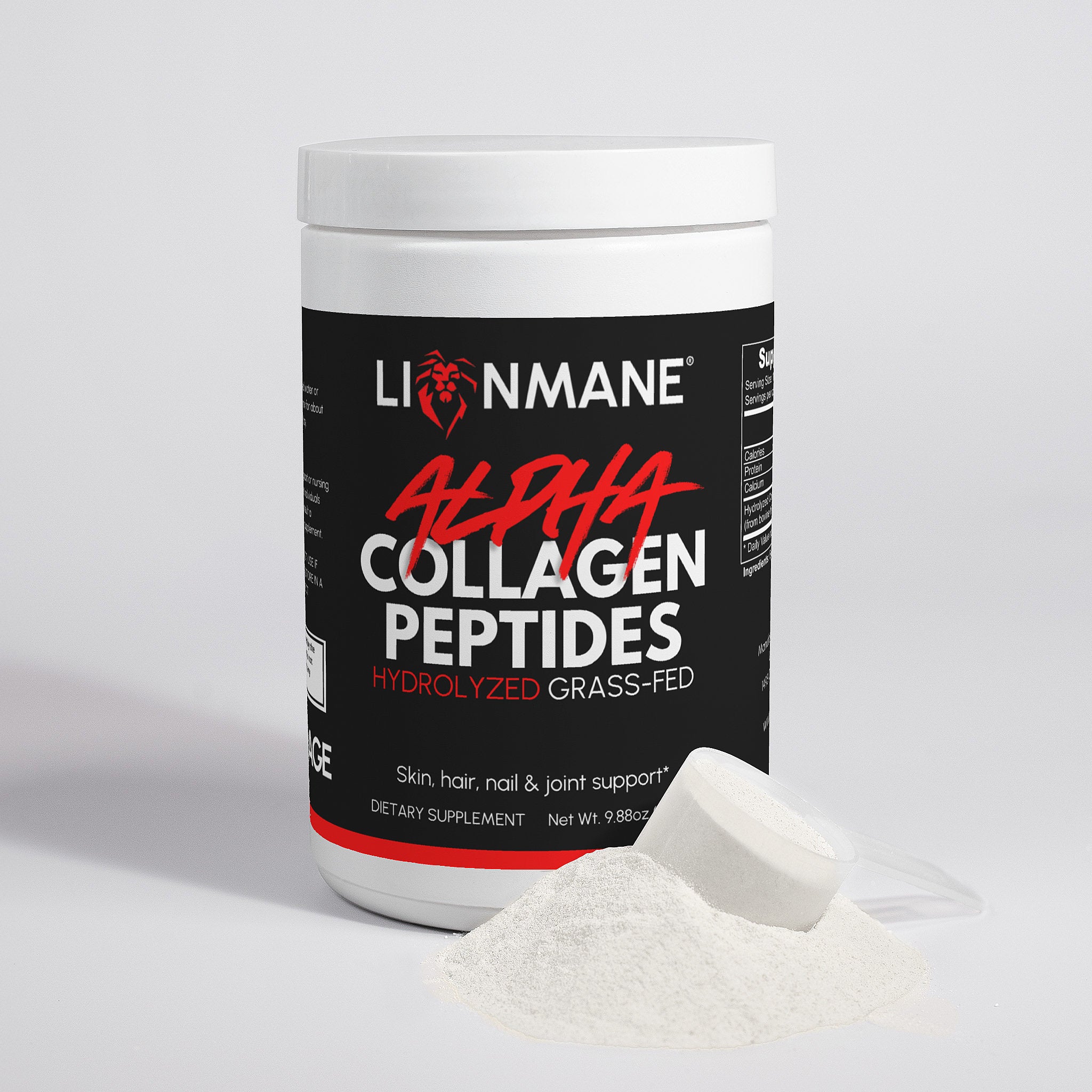 Lionmane Grass-Fed Hydrolyzed Collagen Peptides
